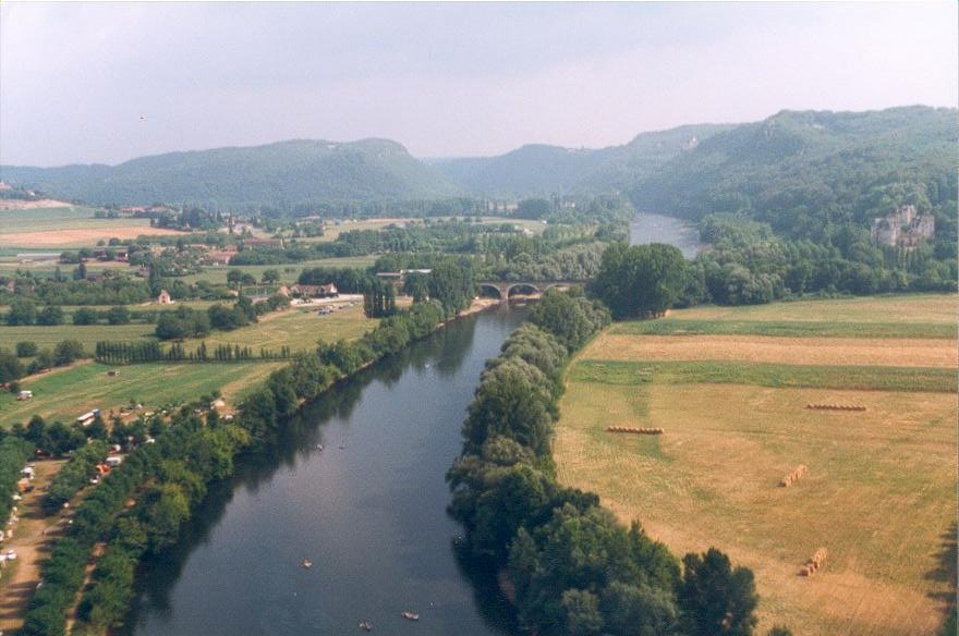 Dordogne vue du château de Beynac